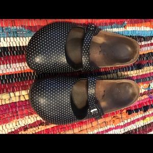 Maria Mary Jane polkadot mules Birkenstock birki’s